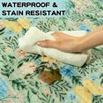thumbnail image 3 of Area Rugs Washable Rug 5x7ft for Living Room Soft Carpet for Bedroom Nursery Kids Room, Botanical Print Non-Slip Low Pile Carpet for Entryway Office Playroom Kitchen, 3 of 12