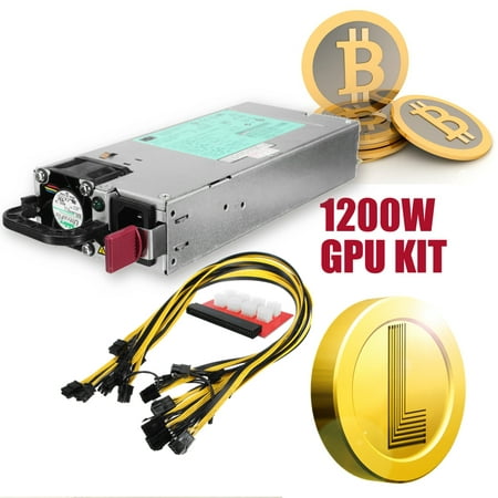 1200\900 Watt Power Supply for GPU Open Power Supplies Rig Mining Ethereum BTC (Best Hashrate Per Watt Gpu)