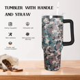 thumbnail image 3 of Camo Tumbler with Handle Lid and Straw, Hunting Gifts for Men Women,40 oz Camo Tumbler Travel Coffee Cup Mug Water Botter, 3 of 6