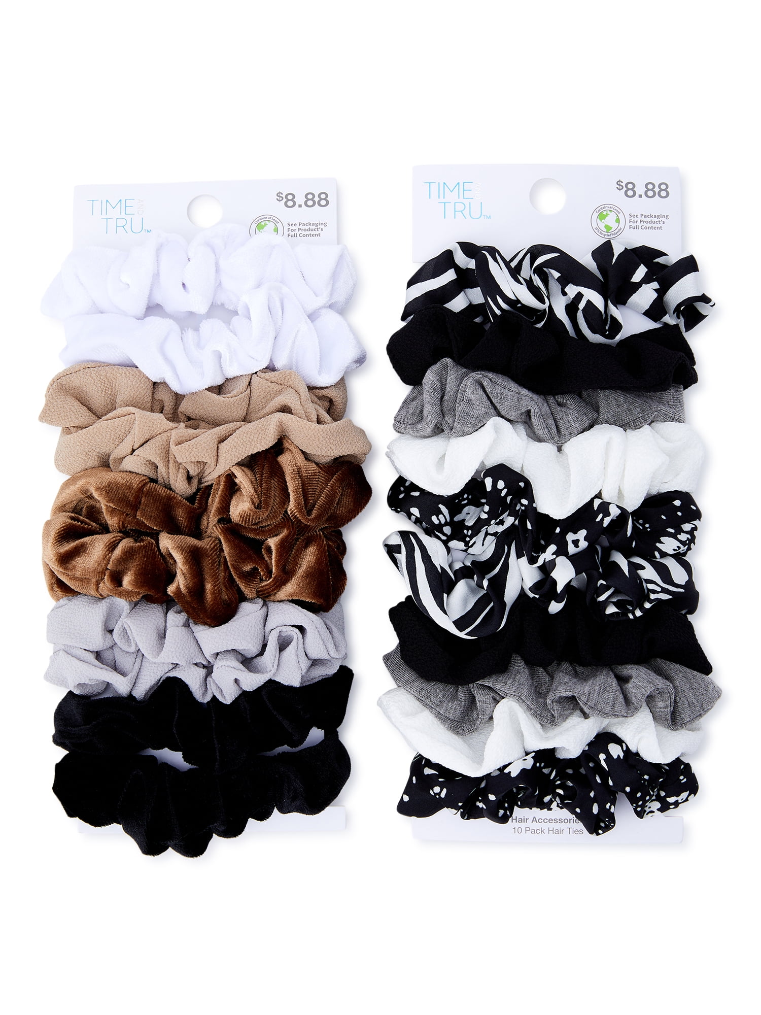 Time and Tru Women’s Hair Ties, 20Pack