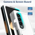 thumbnail image 4 of ELEHOLD for Samsung Galaxy Z Fold 4 Rugged Case, Armor Hard PC Soft TPU Hybrid Anti-Drop Camera Lens Protection Shockproof Glossy Non-Slip Slim Fit Case for Z Fold4 7.6 inch,White, 4 of 6