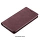 thumbnail image 1 of Funda para teléfono Funda de cuero con tapa para teléfono Soporte para protector móvil retro esmerilado, Reemplazo para iPhone 12 Pro, Rojo vino Vogacara  EL000766-06, 1 of 2