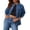 Navy, variant on Denim Coats & Jackets,Fashion Women Casual Button Solid Long Sleeve Tops Jacket Coat Light Blue XL