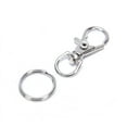 thumbnail image 4 of 50Pcs Metal Swivel Lobster Clasps Clips Hook with Key Ring DIY Jewelry Cra WA, 4 of 11