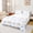 White Blue 02, variant on Feelyou Cartoon Volleyball Twin Sheets for Girls, Blue Watercolor Bow Bedding, 3 Pieces, 1 Flat Sheet, 1 Fitted Sheet and 1 Pillowcase