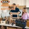 thumbnail image 6 of AIRAJ 10-Piece Home Tool Set with 13" Wide Mouth Tool Bag for Garden, Office & DIY Projects, 6 of 9