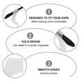 thumbnail image 5 of 10 pares de fundas de silicona antideslizantes para gafas de sol (blanco), 5 of 5