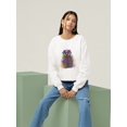 thumbnail image 2 of Colorful Badger Sweatshirt Women -Fab Funky Designs, Female XX-Large, 2 of 4