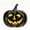 Black, variant on LOWLHOME Halloween Pumpkin Light Pumpkin Decor With Classic Smiling Face, Halloween LED Light Up Pumpkin Decor, Fall Porch Yard Outdoor Indoor Decoration, 7 in, Black
