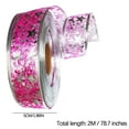 thumbnail image 2 of YANHAIGONG Christmas Tree Ribbon Decorations,Ribbon Stars Wired Sheer Glitter Ribbon for Christmas Decoration,Christmas Tree Ornaments,Hanging Ribbon Wired Decor for Christmas Party Home, 2 of 4