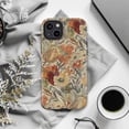 thumbnail image 6 of Vintage Floral Tapestry Phone Case, Retro Botanical Pattern iPhone Cover, Elegant Artistic Protective Case for iPhone 16 15 14 13 12 11 Pro Plus Mini, 6 of 6