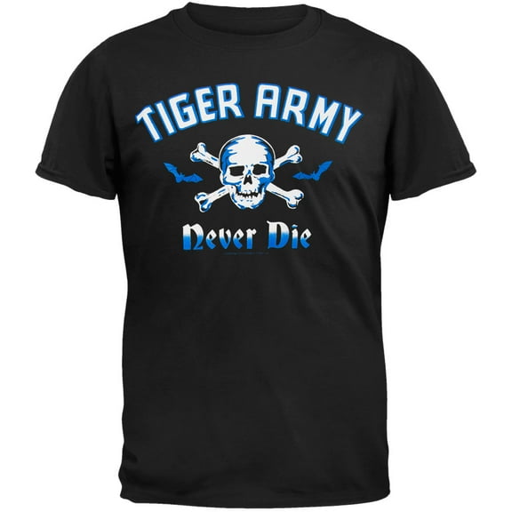 Tiger Army Men's Never Die Short Sleeve T Shirt