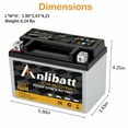 thumbnail image 3 of Anlibatt YTX9-BS Motorcycle Battery 12V 8Ah 180CCA Rechargeable Sealed AGM Battery Maintenance Free Automotive Replacement Battery for ATV and Scooter, 3 of 8