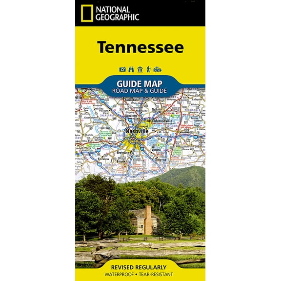 National Geographic Guide Map: Tennessee - Folded Map