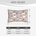 thumbnail image 4 of Daiia Cute Hand Drawn Bear Bedding Waterproof Pillow Protector Zippered Queen – Bed Bug Proof Pillow Encasement-14"x20", 4 of 6
