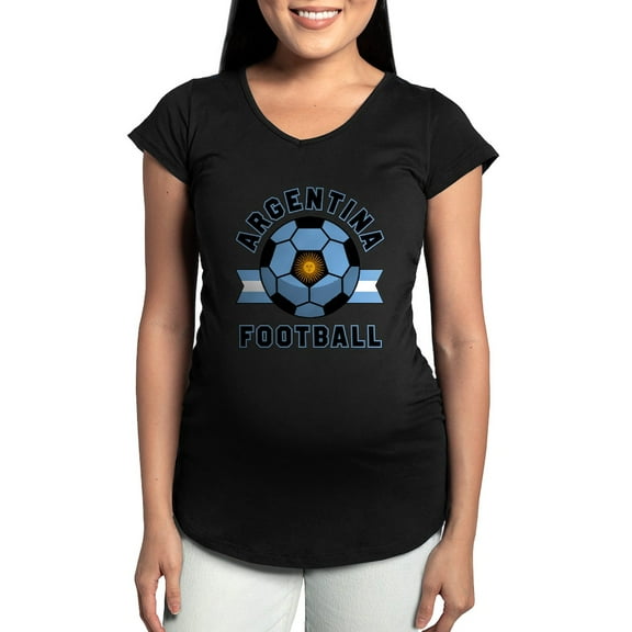 CafePress - Argentina Football Maternity T Shirt - Maternity Dark T-Shirt