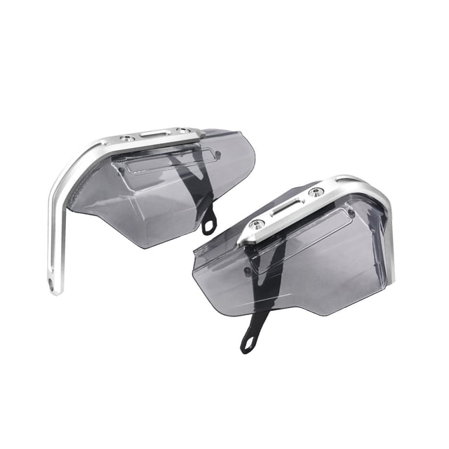 Deflector de viento Zulema Protector de mano para motocicleta Marrón y Plata