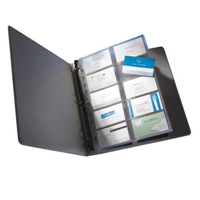 Wilson Jones W21471 Business Card Sheet Protectors 5 Ct. Pack Of 10