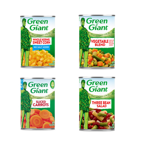 Green Giant Kitchen Staples Variety Pack – 8 Can Mixed Vegetable Pantry Pack