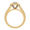 thumbnail image 3 of Cushion Halo Split Shank Diamond Engagement Ring 14K Gold 1.10 CT TW (G,I1), 3 of 5