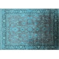 thumbnail image 1 of Ahgly Company Indoor Rectangle Oriental Light Blue Industrial Area Rugs, 7' x 9', 1 of 4