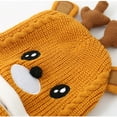 thumbnail image 5 of Gpaecead Kids Winter Plush Christmas Mask Hat Warm Knit Thick Ski Cute Protector Head Cap For Girls Boys Yellow, 5 of 7