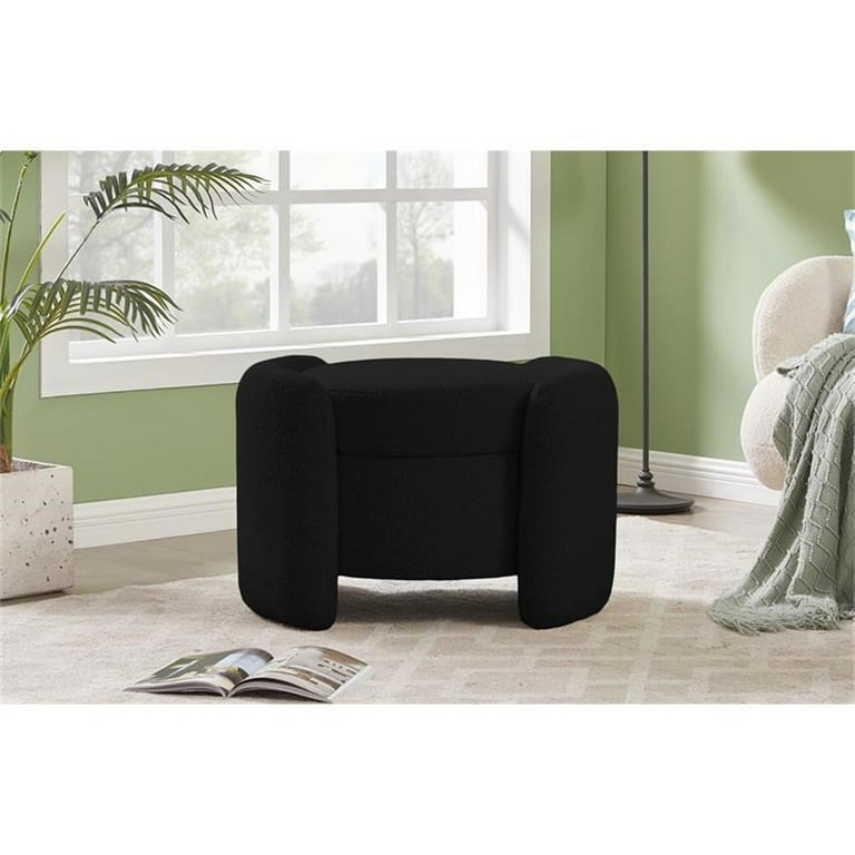 Meridian Furniture Horizon Boucle Fabric Ottoman Meridian Furniture Horizon Boucle Fabric Ottoman
