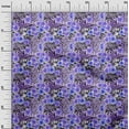 thumbnail image 3 of oneOone Cotton Flex Purple Fabric Animal Skin With Floral Sewing Material Print Fabric By The Yard 40 Inch Wide, 3 of 4