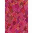 thumbnail image 1 of Ahgly Company Indoor Rectangle Patterned Pink Novelty Area Rugs, 8' x 12', 1 of 6