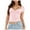 Pink, variant on Women's T-Shirts Sexy Side Split Sweetheart Neck Crop Tops for Night Out Basic Stylish Shirt