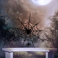 thumbnail image 4 of Halloween Wall Stickers Spider Web Window Stickers Window Glass Decorative Stickers 2pcs Black, 4 of 5