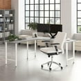 thumbnail image 4 of Pemberly Row 72W Computer Desk w/ Metal Legs in Platinum Gray - Engineered Wood, 4 of 9