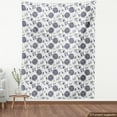 thumbnail image 4 of Snail Fabric by the Yard Upholstery, Vintage Weathered Illustrated Natural Various Flowers Leaves and Mollusks, Decorative Fabric for DIY and Home Accents, White and Dark Indigo by Ambesonne, 4 of 5