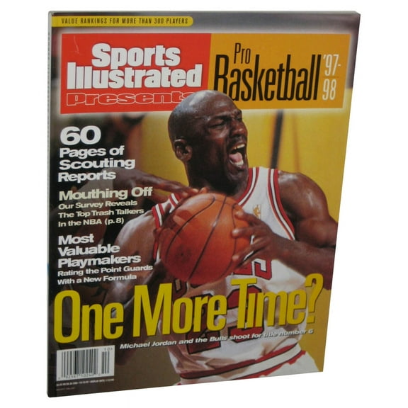 NBA Basketball Michael Jordan Sports Illustrated '97-98 Magazine Book