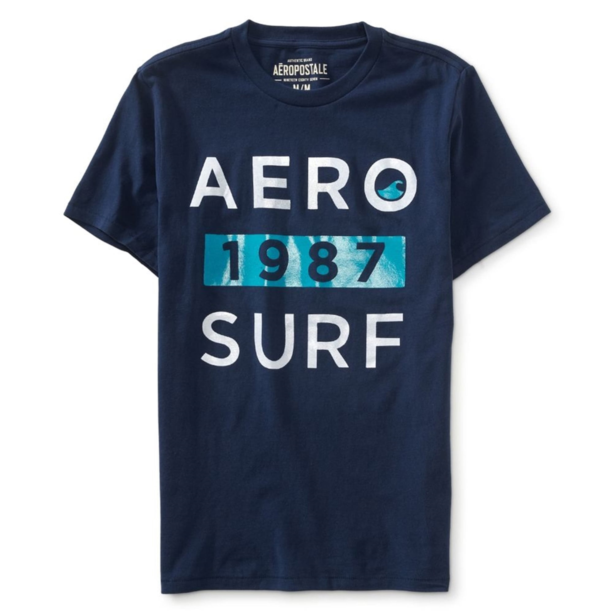 Aeropostale 1987 Surf Graphic Playera para Hombre Azul XX Large Aeropostale Camiseta grafica Walmart en linea