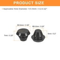 thumbnail image 2 of Uxcell 50pack Silicone Plugs, Rubber Round Snap in Locking Hole Plugs Waterproof Hole Plug for 5-5.5mm Hole, Black, 2 of 6