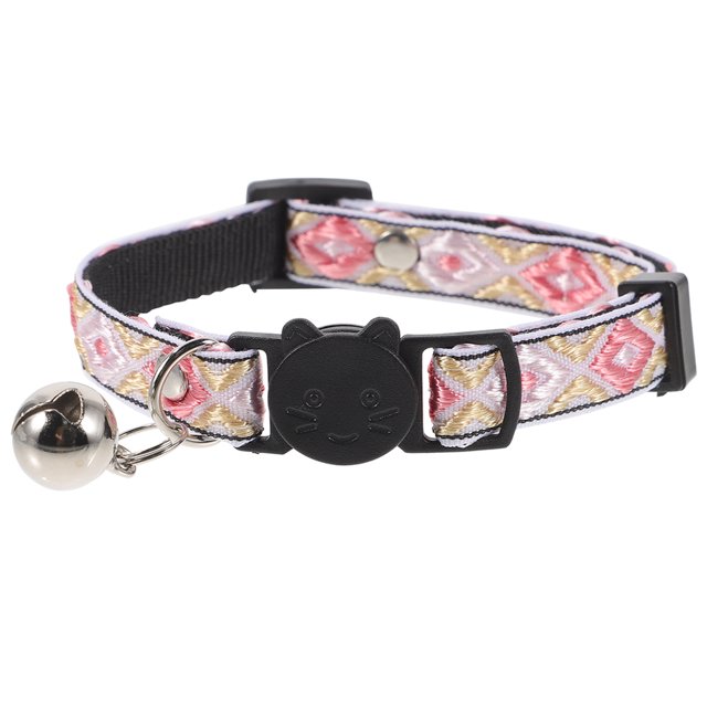 Collier pour Chat Style Ethnique Collier pour Chat avec Clochette Collier Ajustable pour Chaton Collier pour Animal