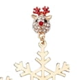thumbnail image 6 of Segolike 2Pcs Christmas Rhinestone Earrings Rhinestone Jewelry Elegant Unique Trendy Decor Xmas Earrings Charms for Holiday Daily Wear, 6 of 7