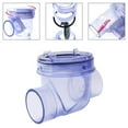 thumbnail image 2 of BTOER PVC Check Valve Backflow Prevention Valve Backflow Water Valve Prevent Backflow, 2 of 5