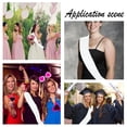thumbnail image 5 of 8Pcs Blank Satin Sashs Shoulder Strap for DIY Plain Pageant Sash Party Decoration Accessories White 160x95x0.1mm, 5 of 5