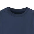 thumbnail image 5 of Splozh Long Sleeve Tops for Girls 3-14 Years Girls' Loose Sports Casual Crop Top Casual Fall Winter Cute Shirts,Blue,5-6 Years, 5 of 6