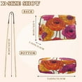 thumbnail image 4 of FORMRS Women Crossbody Purse with Chain Strap Vegan Leather Shoulder Handbag, Purple Hand Drawn Floral, 4 of 7
