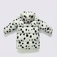 thumbnail image 4 of Fjofpr Toddler Girls Coats 2T - 3T Children's Solid Color Long Sleeved Hooded Thick Mid Length Jacket Casual And Comfortable Warm Jacket White 3 Years, 4 of 5