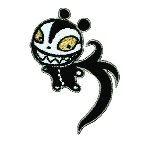 scary teddy nightmare before christmas iron on patch halloween town toy applique