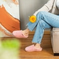 thumbnail image 5 of LongBay Women’s Soft Flannel Memory Foam Slippers Slip on House Fuzzy Shoes Indoor Outdoor, 5 of 7