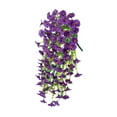 thumbnail image 4 of Planta artificial colgante decorativa hecha a mano con gotas de lágrimas robadas de primavera. Púrpura, 4 of 9