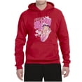 thumbnail image 2 of Wild Bobby, Shore Surfer Betty Boop Betty Boop Unisex Hoodie Sweatshirt, Red, XX-Large, 2 of 5