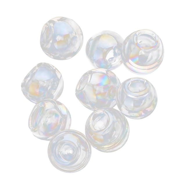 10 piezas de vacío redondo colgante botella vial creativo bricolaje 12mm Sunnimix colgante de collar de encantos de botella
