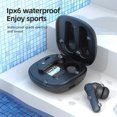 thumbnail image 4 of Sidaley Auriculares inalámbricos compatibles con Bluetooth 5,0 en la oreja sonido estéreo graves fuertes IPX6 auriculares impermeables auriculares Cables de audio/vídeo Blanco, 4 of 6