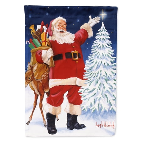 Santa Claus Star Bright Garden Flag